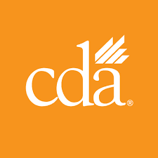 The logo of the California Dental Association (CDA) in white text on an orange background with a registered trademark symbol - Carmel Valley Dental The logo of the California Dental Association (CDA) in white text on an orange background with a registered trademark symbol - Carmel Valley Dental